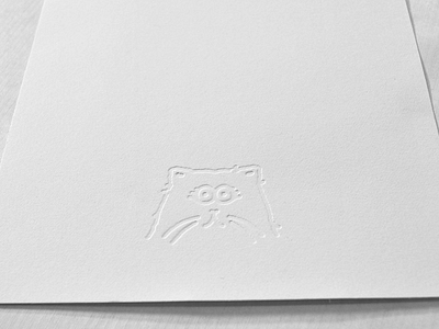 Sneaky Kitty emboss heytvm illustration kitty