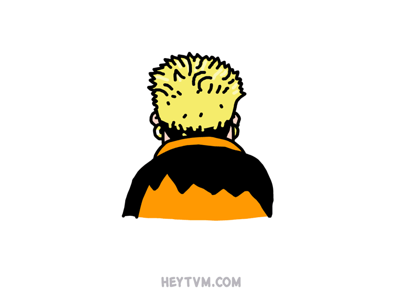 Who is he? animation burger dance heytvm illustration monday