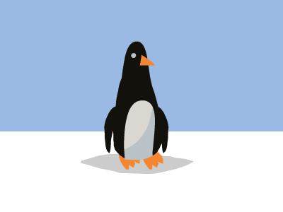 Google Penguin animation cute google illustration penguin sushi trevor van meter tvm