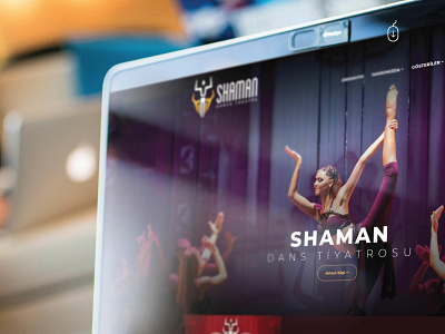 Shaman Dance Theatre front end development ui website interface design