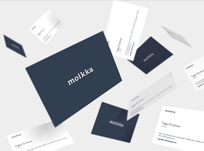 Moikka branding business card design corporate identity front end development logo design website design