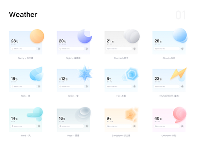 Some weather concepts app colorful concept ui
