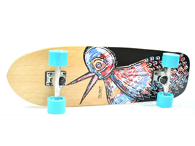 Bird Flipper illustration skate art skateboard skateboard graphic
