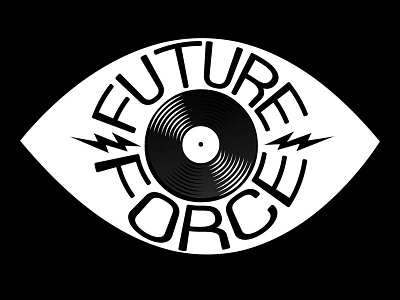 Future Force Records Logo album eye illustration logo logo design