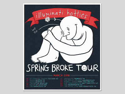 illuminati hotties tour 2018 flyer illustration tour tour flyer tour poster gig poster poster