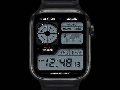 CASIO inspired watch-face