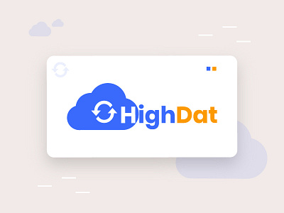 HighDat Cloud Services Logo graphic graphic design logo webdesign