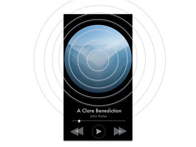 Music Player (Dark Version) black design light light blue mobile music music player music player app ui ux white