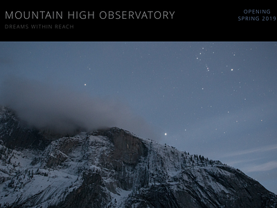 Observatory Website Design