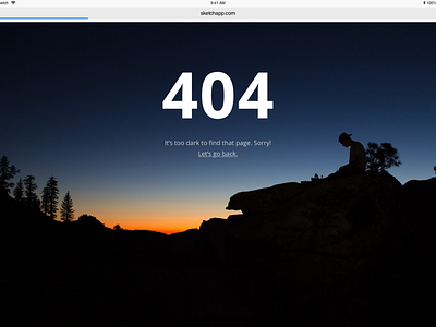 404 Error Page Design 404 404 error 404 error page art black blue creative design nature sketch sunset ui ux web webdesign webdesigner website