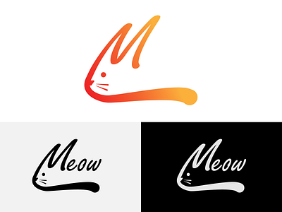 Daily Logo Challenge #4 - Single Letter cat dailylogochallenge logo meow singleletter