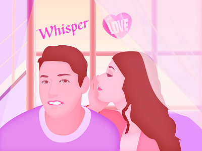 Whisper love illustration