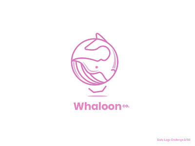 Whale + Balloon Co. balloon balloon logo design logo minimal stroke whale whale logo
