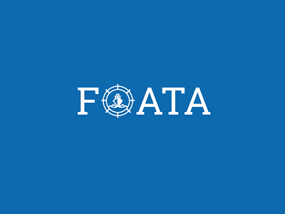 FOATA design flat logo typography vector