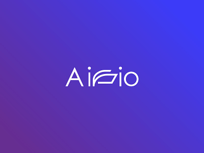 Airio design flat logo minimal typography vector