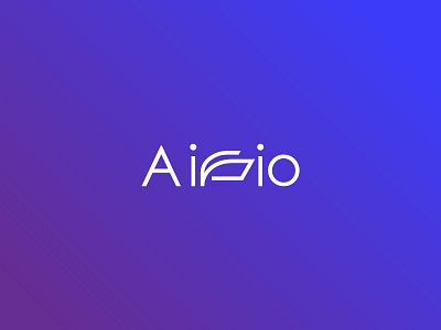 Airio design flat logo minimal typography vector