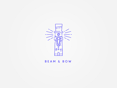 Beam & Bow design flat lighthouse like a sir logo minimal stroke