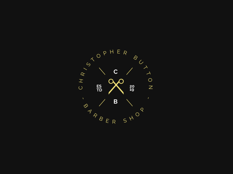 Christopher Button - Barber Shop Logo by Brendan Jeremiah on Dribbble