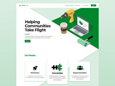 Social Capital: Landing Page