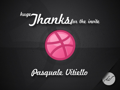 Thanks for the invite debuts dribbble first shot invitation thanks