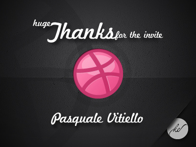 Thanks for the invite thanks invitation debuts dribbble first shot