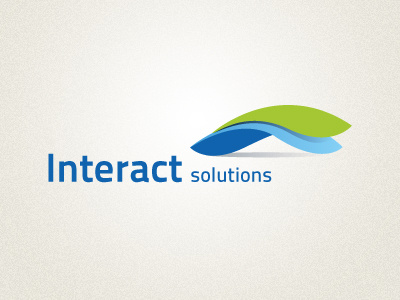 Interact Solutions logo design branding interact interact solutions logo logo design solutions
