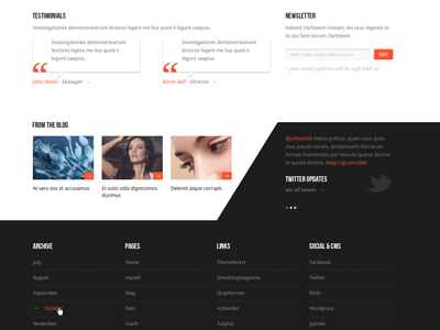 Another Footer design black design dribbble footer interface site design theme ui web web footer website