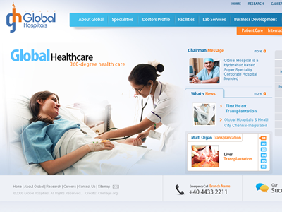 website design design dribbble health healthcare hospitals web design website