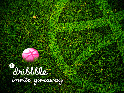 Dribbble Invite giveaway color creative dribbble dribbble invite give away grass green icon invite invite giveaway one portfolio