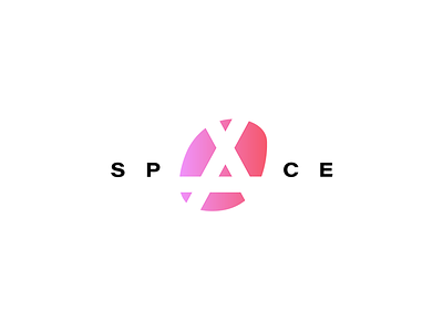 SPACE logo design 2d brand branding concept coworking gradient graphic identity letter logo logotype space