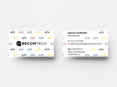 BECOMTECH : business card mockup art direction brand brand design brand identity branding branding design identity