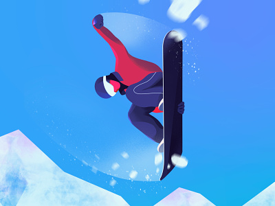 Snowboarding 2d character colors design illustration illustrations new snow snowboard snowboarding vector