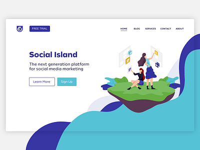 Mock up for website colors flat design illustration ui webdesign