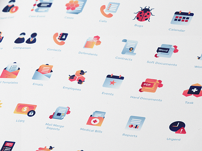 Icons 2d colors design flat design icons iconset illustration