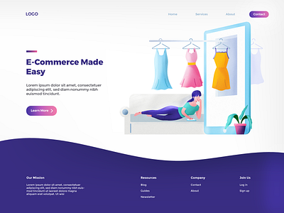 E-commerce 2d animation colors ecommerce flat design header hero banner illustration illustrations landing page ui ux web design website