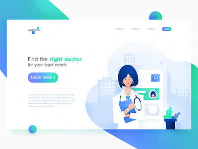 Conecpt Page - Medical 2d animation app branding design icons iconset illustration illustrations logo typography ui ux vector web website