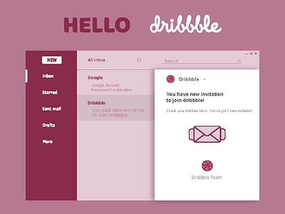 Welcome Dribbble! first post