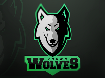 Young Wolves - E-Sport logo design e sport logo