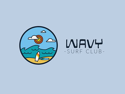 Surf Club Wavy - logo