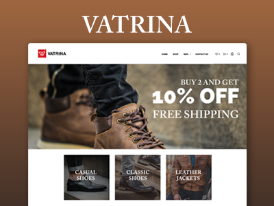 Vatrina Shoe Store ecommerce shoes store website