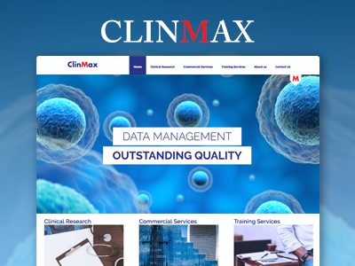 ClinMax Website interface ui ux website