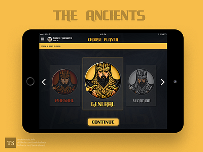 The Ancients | Game (V2) ancients app game interface play ui ux warcraft website