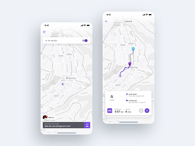 Mobile App - ProntoRush app design flat logistic uber ui ux