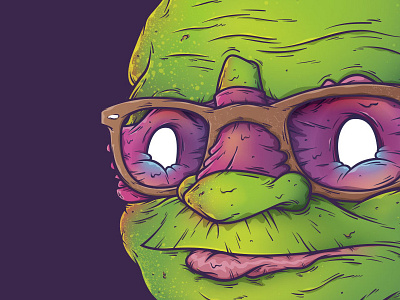 Doni - Turtle Head character design grotesque illustration teenage mutant ninja turtles tmnt vector
