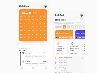 App Calendar- Task Manager app calendar app design experience interface mobile popular task manager ui ux