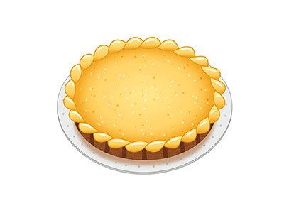 Pie berry game strawberry vector