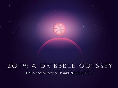 Hello Dribbble & thanks @solveigdc 2001: a space odyssey hello dribbble illustration