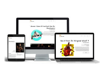 Webdesign theater company Bons à rien webdesig wordpress