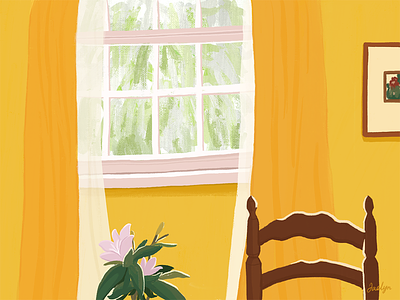 Illustration Series: Inside the Window illustration procreate