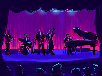 Illustration:the concert